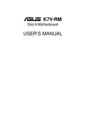 Asus K7V-RM K7V-RM User Manual