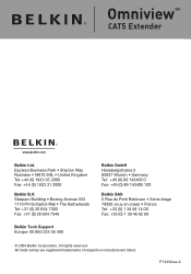 Belkin F1D084 F1D084vea2 User Manual
