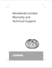 Compaq 239158-999 D315, Evo D500 Series, D300 Series, D300v Series Worldwide Limited Warranty and Technical Support
