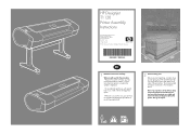 HP T1120ps HP Designjet T1120 Printer Assembly Instructions: English