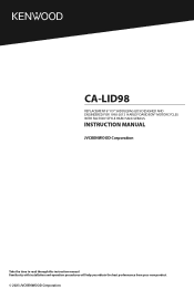 Kenwood CA-LID98 Operation Manual