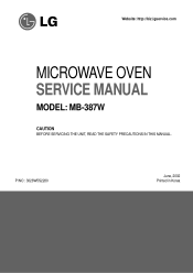 LG MB-387W Service Manual