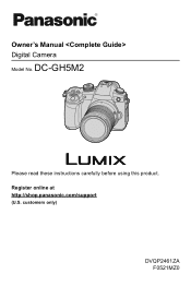 Panasonic DC-GH5M2 Owners Manual