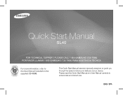 Samsung SL40 Quick Guide Easy Manual Ver.1.0 (English, Spanish)