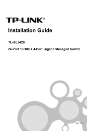 TP-Link TL-SL5428 Installation Guide