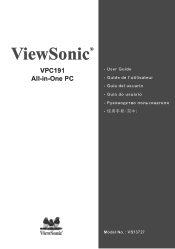 ViewSonic VPC191 VPC191 User Guide (English)