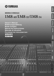 Yamaha IM8-40 Owner's Manual