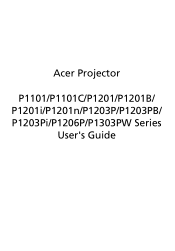 Acer P1203PB User Manual