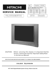 Hitachi C21-RF80S Service Manual