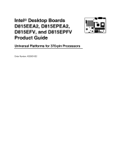 Intel D815EEA2 Product Guide