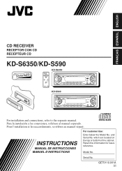 JVC KDS590 Instruction Manual