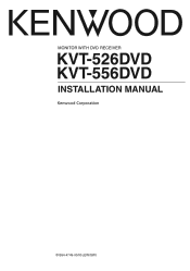 Kenwood KVT-526DVD User Manual 1