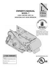 LiftMaster T T LOGIC CONTROL VERSION 2 Manual