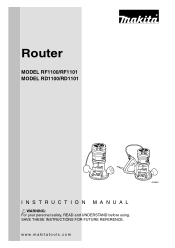 Makita RF1101 Owners Manual