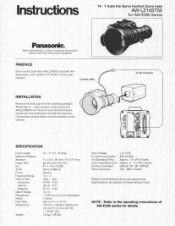 Panasonic AWLZ14ST55 AWLZ14ST55 User Guide