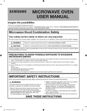 Samsung ME18H704SF User Manual