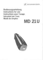 Sennheiser MD 21 U Instructions for Use