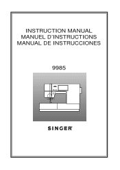Singer Quantum Stylist 9985 Instruction Manual