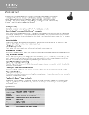 Sony ICF-C11IP/WHT Specifications