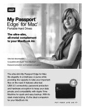 Western Digital My Passport Edge for Mac Product Specifications