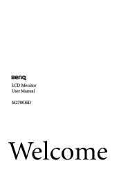 BenQ M2700HD User Manual