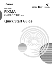 Canon PIXMA iP3000 iP4000 Quick Start Guide