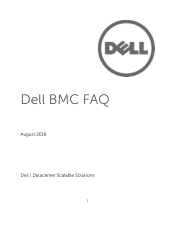 Dell DSS 1500 BMC FAQ
