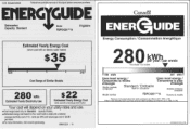 Frigidaire FDPC4221AB Energy Guide