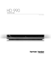 Harman Kardon HD 990 Owners Manual