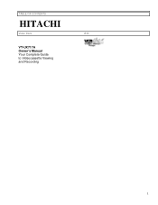Hitachi VT-UX717A Owners Guide