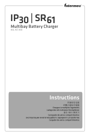 Intermec IP30 IP30 and SR61B Multibay Charger (AC6, AC7, AC8) Instructions