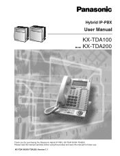 Panasonic KXTDA200 KXTDA100 User Guide