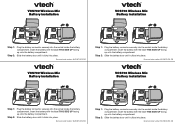 Vtech VCS702 Wireless Mic Battery Installation Guide