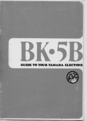 Yamaha BK-5B Owner's Manual (image)