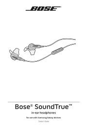 Bose SoundTruein-ear Owner's guide - Samsung