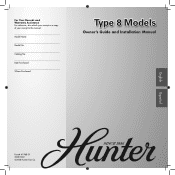 Hunter 22720 Owner's Manual