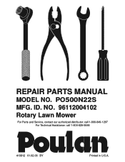 Poulan PO500N22S Parts Manual