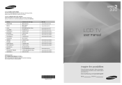Samsung LN19A330 User Manual