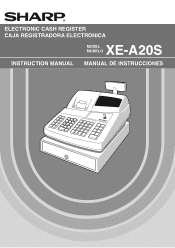 Sharp XE-A20S XE-A20S Operation Manual in English and Spanish