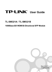 TP-Link TL-SM321B TL-SM321A B User Guide