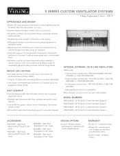 Viking VBCV Two-Page Specifications Sheet