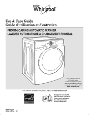 Whirlpool WFW70HEBW Use & Care Guide