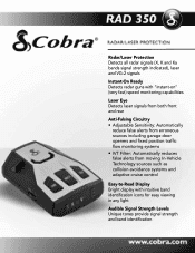 Cobra RAD 350 RAD 350 Specifications