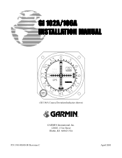 Garmin GI-102A Instruction Manual