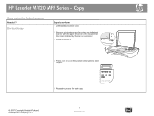 HP LaserJet M1120 HP LaserJet M1120 MFP - Copy Tasks