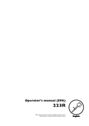 Husqvarna 223R Owners Manual