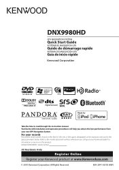 Kenwood DNX6980 Quick Start Guide