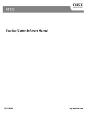 Oki PM4410 RT322 Tear Bar/Cutter Software Manual (English)