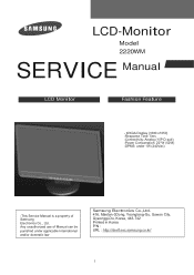 Samsung 2220WM Service Manual