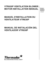 Thermador VTR630P Installation Manual
